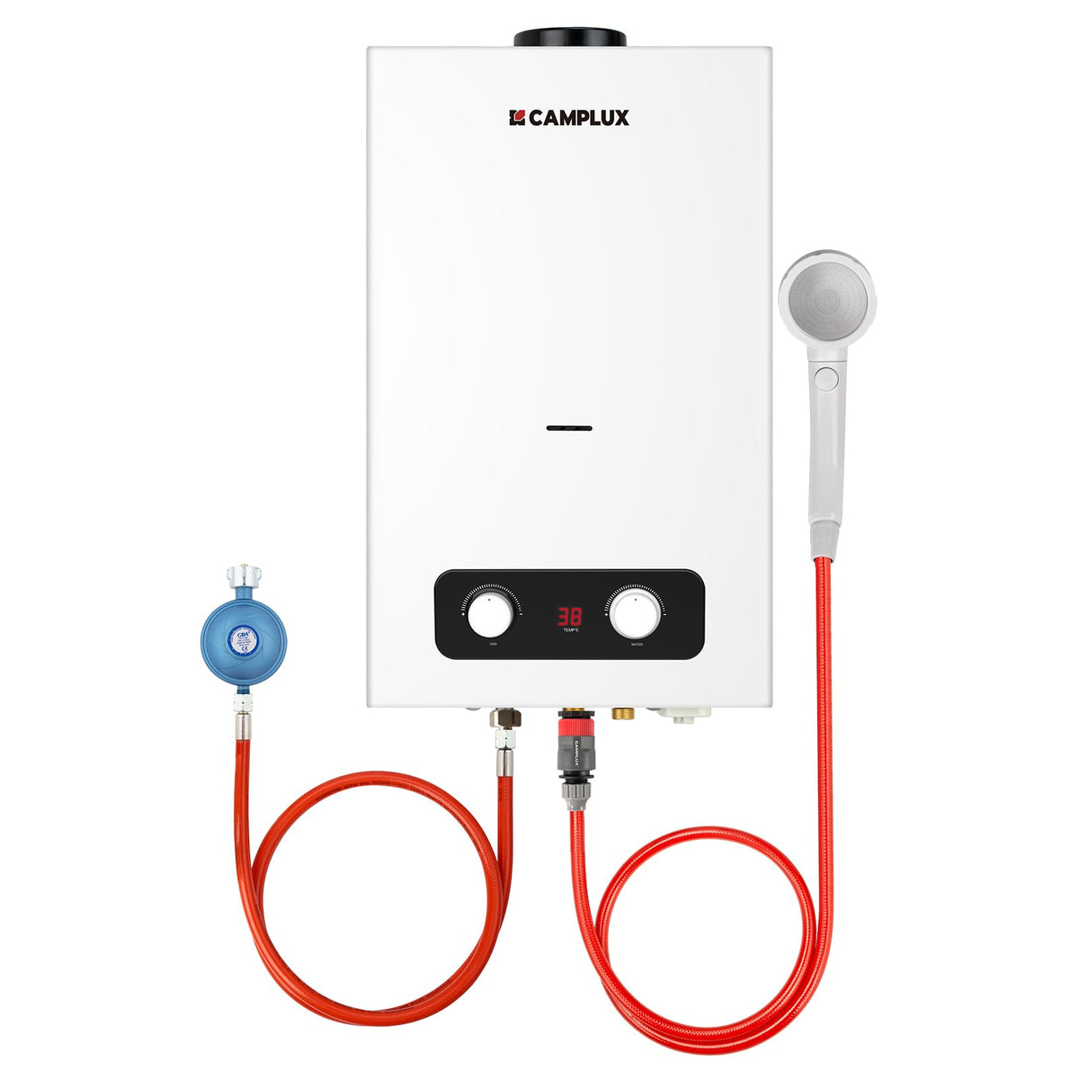 CAMPLUX BD264 Outdoor-Warmwasserbereiter für Camping & Mobile Anwendungen