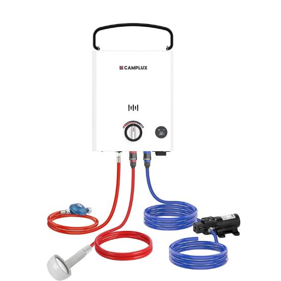 Camplux F5 Pro Tragbarer Gasdurchlauferhitzer