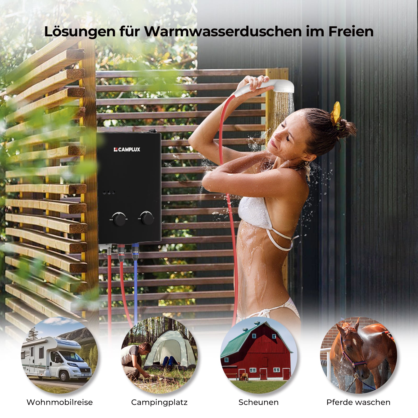 Camplux AY132B Tankless Gasdurchlauferhitzer