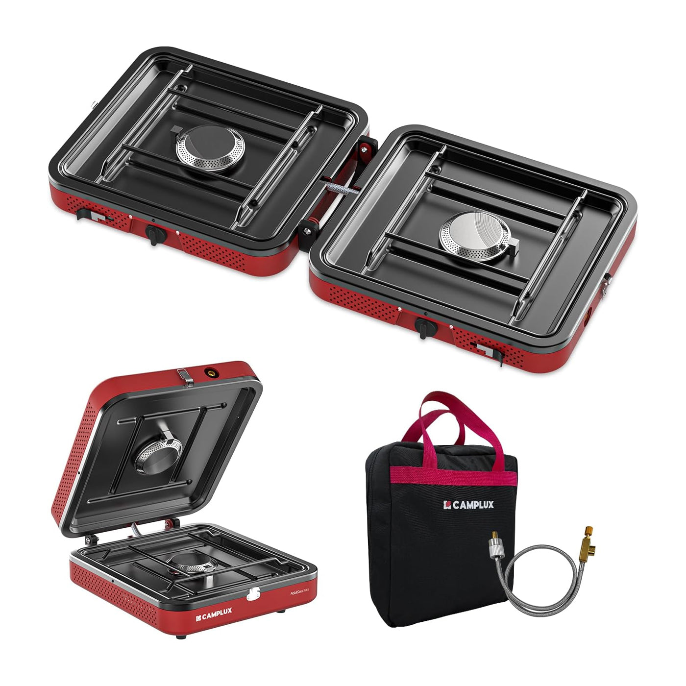 CAMPLUX FoldGo Campingkocher mit 2 Brennern, faltbar, 4400 W