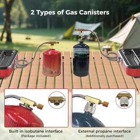 CAMPLUX FoldGo Campingkocher mit 2 Brennern, faltbar, 4400 W
