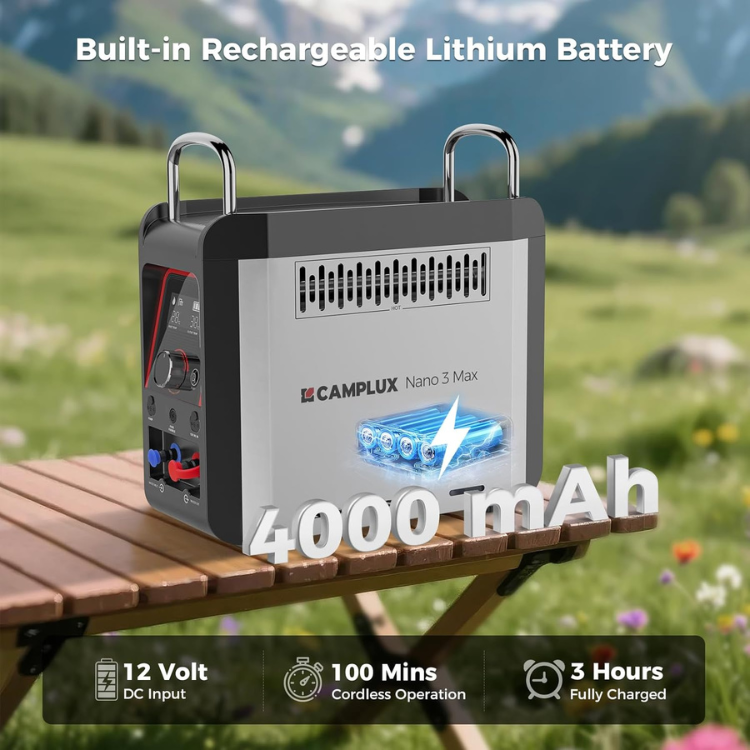 CAMPLUX Nano Gasdurchlauferhitzer Mobiler Nano 3 Max