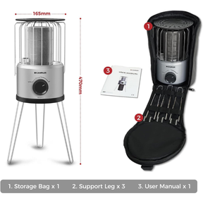 Propangas Heizung 2.34 KW Tragbarer Gasheizer für Zelt Garage Camping
