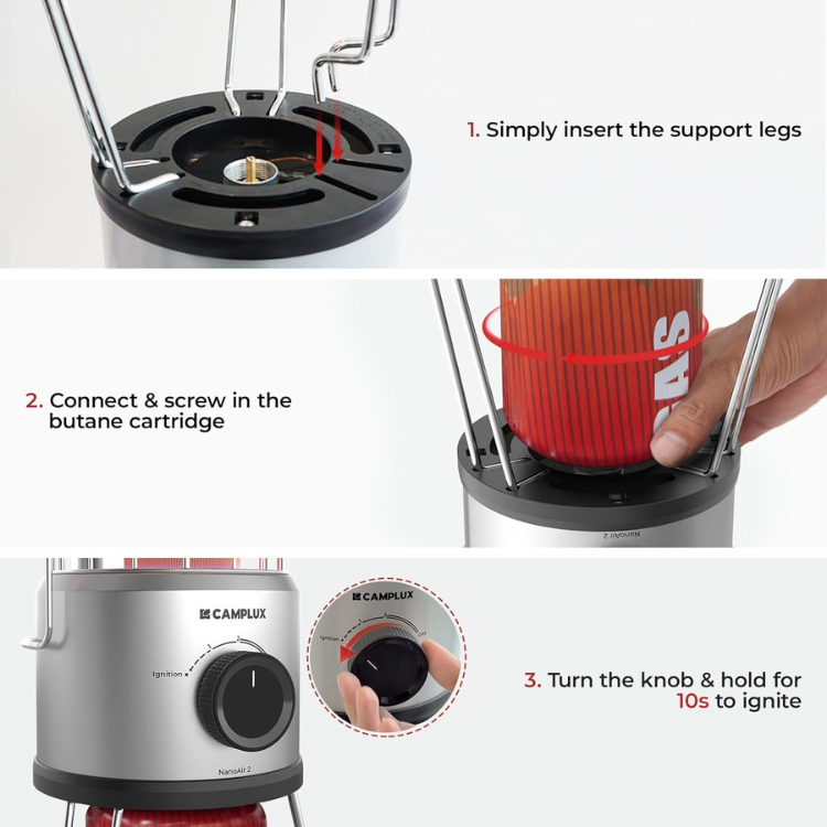 Propangas Heizung 2.34 KW Tragbarer Gasheizer für Zelt Garage Camping
