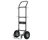 CAMPLUX Mobiler Gasflaschenwagen für Gasdurchlauferhitzer, Schwerlast-Sackkarre aus Stahl mit 26 cm (10”) Pneumatikreifen, Ideal für Camping, Haustierpflege & Außenbereich, D52